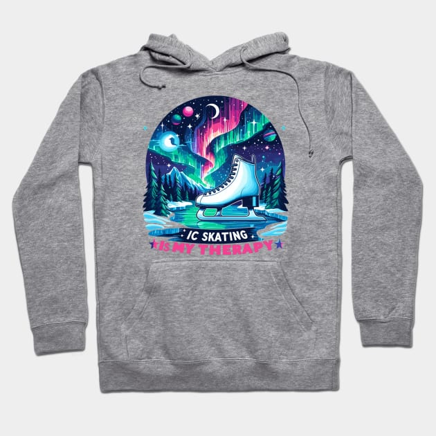 Ice Skating Hoodie by Vehicles-Art